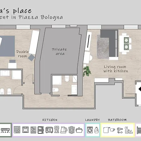 Simona's Place! In Piazza Bologna Рим